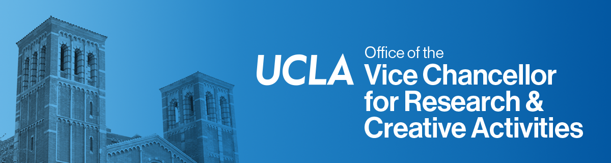 Banner showing UCLA Office of the Vice Chancellor for Research & Creative Activities