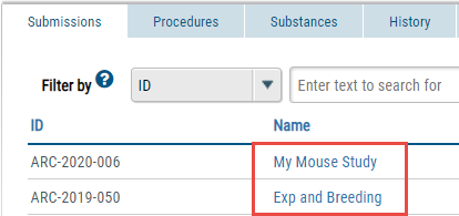 RATS 2.0 Research Teams showing listing of protocols by Name screenshot